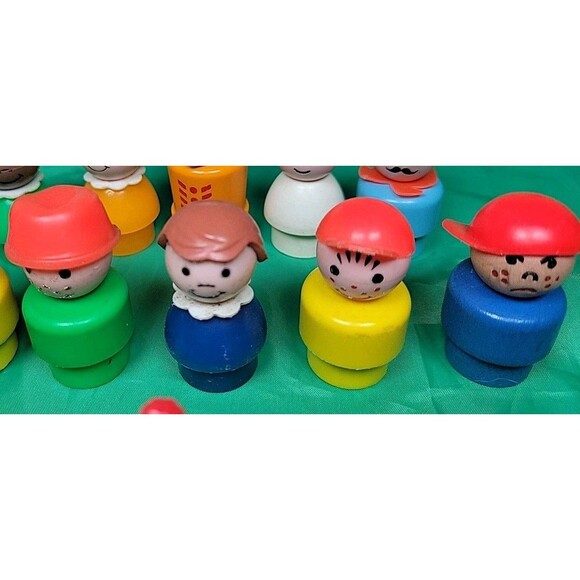 Vintage Fisher Price Little People Mix Figures LOT of 18 Some RARE 60s & 70s - Picture 4 of 11